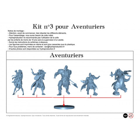 Kit n°3 pour Aventuriers